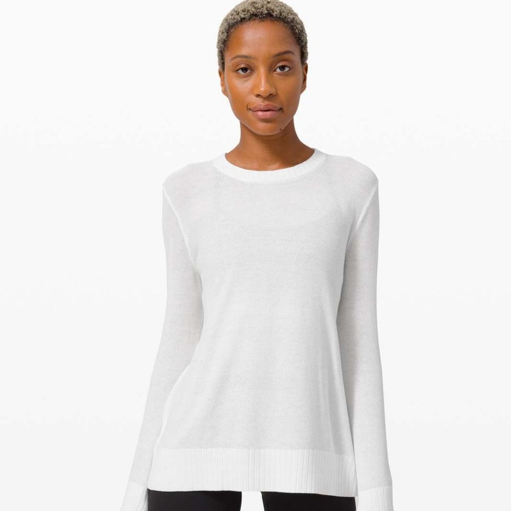 NWOT Lululemon Sincerely Yours Sweater - White, 4